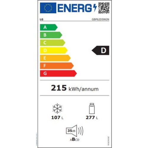 REFRIGERATORS FREESTANDING  GBP62DSNGN DARK GRAPHITE D 203x60 (FNF / ΟΘΟΝΗ / NFC)